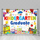 Aperturee - Colors Study Stuff Ribbon White Graduation Backdrop